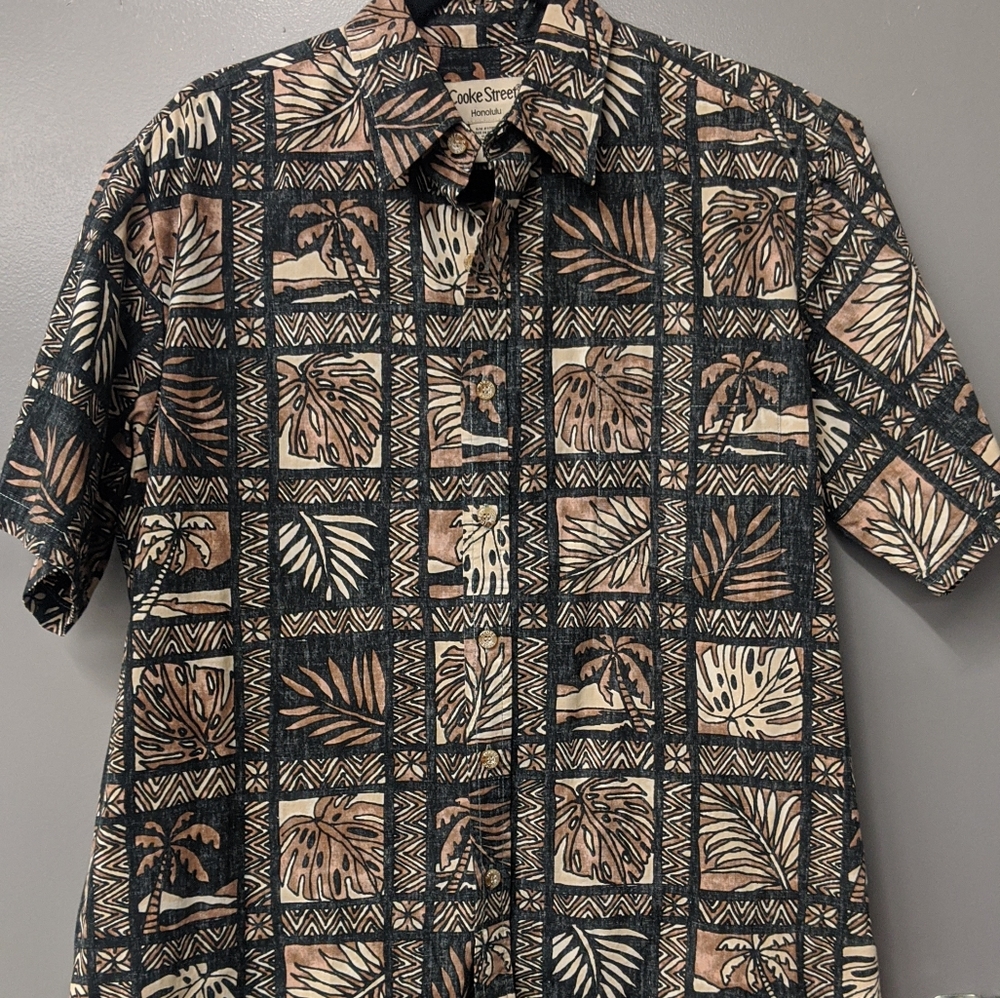 Cooke Street Hawaiian Shirt Honolulu (M) 100% Cotton.